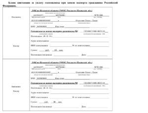 Госпошлина при смене паспорта при утере
