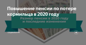 Пенсия по потере кормильца в 2020 году свердловская область