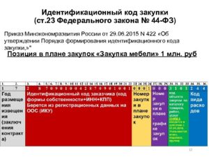 Икз код закупки из чего состоит по 223 фз