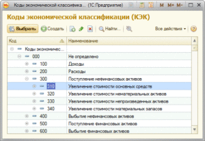 Справочник кэк в бюджетном учете расшифровка