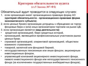 Обязательный аудит для ао в 2020