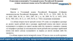 Изменения 159 ук рф 2020