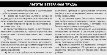 Льготы ветерана труда иваново