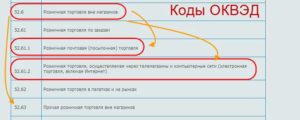 Номер оквэд развозная разъездная торговля