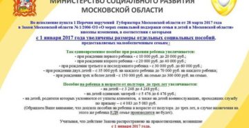 Единовременное пособие при рождении ребенка в московской области Единовременное пособие при рождении ребенка в московской области