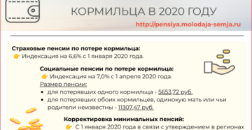 Будет ли повышаться пенсия по потере кормильца в 2020 году
