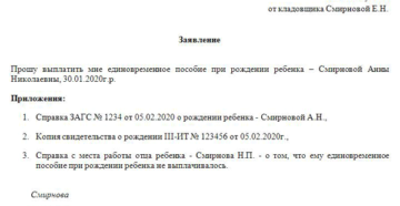 Единовременное пособие при рождении ребенка в 2020 году в челябинске документы